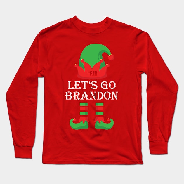 le'ts go brandon! christmas style Long Sleeve T-Shirt by FunSillyShop